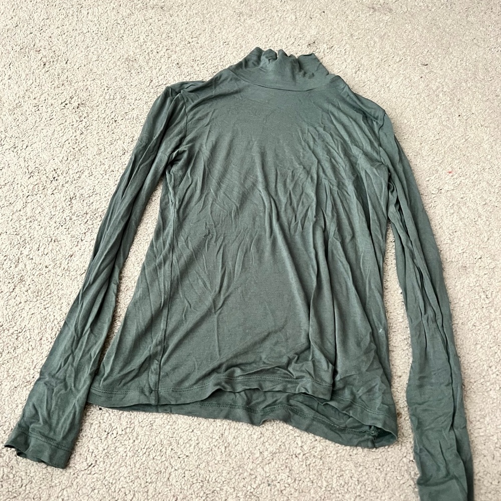 H&M turtle neck, olive green, size small